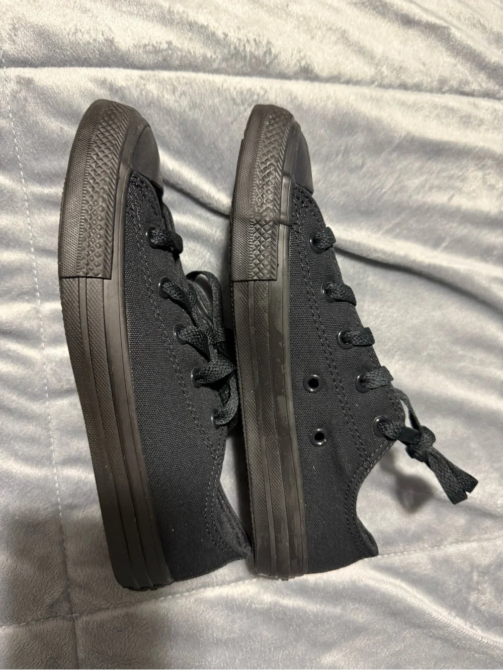 Converse Kids Black Low Top Canvas Sneakers